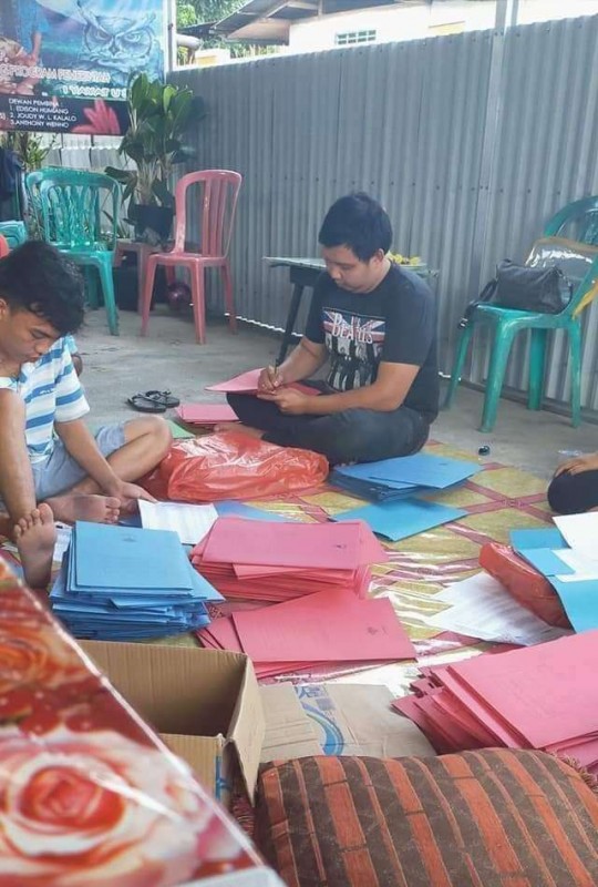 Pembuatan BLIET Pajak di Kantor Sekretariat TEAM RAJAWALI. 