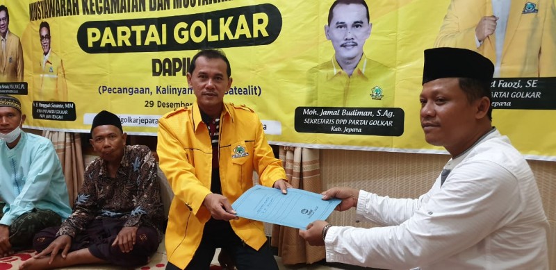 Muscam DPD Partai Golkar Kabupaten Jepara, Rabu, 29/12/2021.