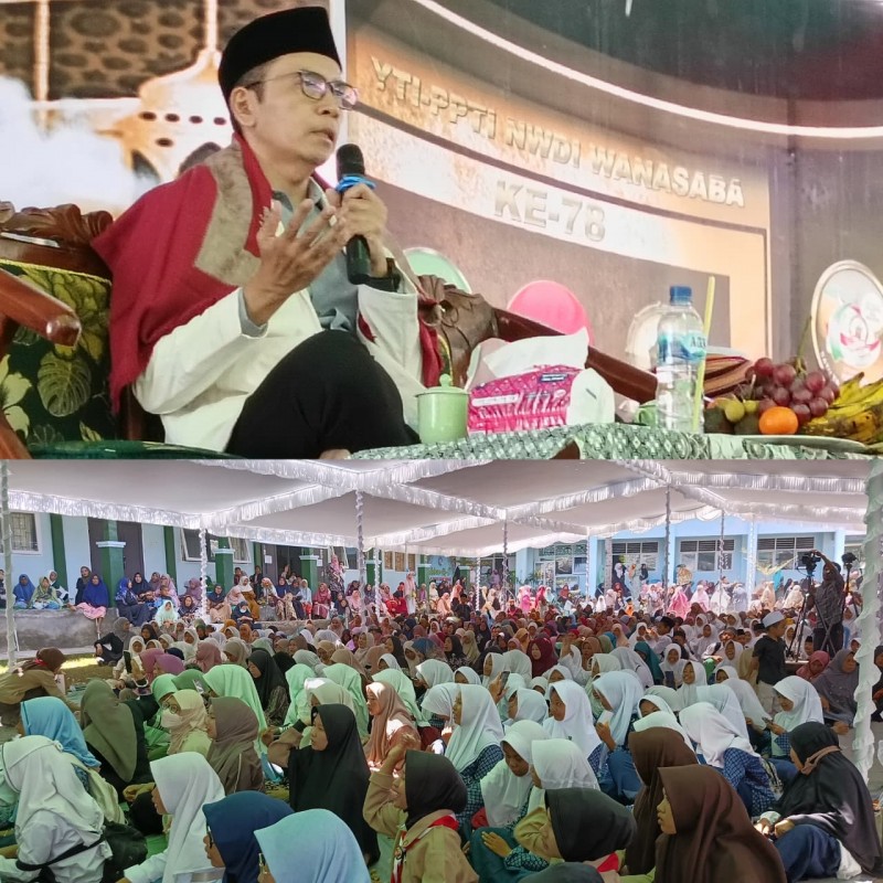 Foto Suasana Khidmat saat TGB Dr. KH. Muhammad Zainul Majdi, Lc., MA Berceramah dalam Pengajian Akbar pada Puncak Milad Ke-78 YTI NWDI Wanasaba, Rabu (3/9/2025) (Dok. Pribadi) Foto Suasana Khidmat saat TGB Dr. KH. Muhammad Zainul Majdi, Lc., MA Berceramah dalam Pengajian Akbar pada Puncak Milad Ke-78 YTI NWDI Wanasaba, Rabu (3/9/2025) (Dok. Pribadi)