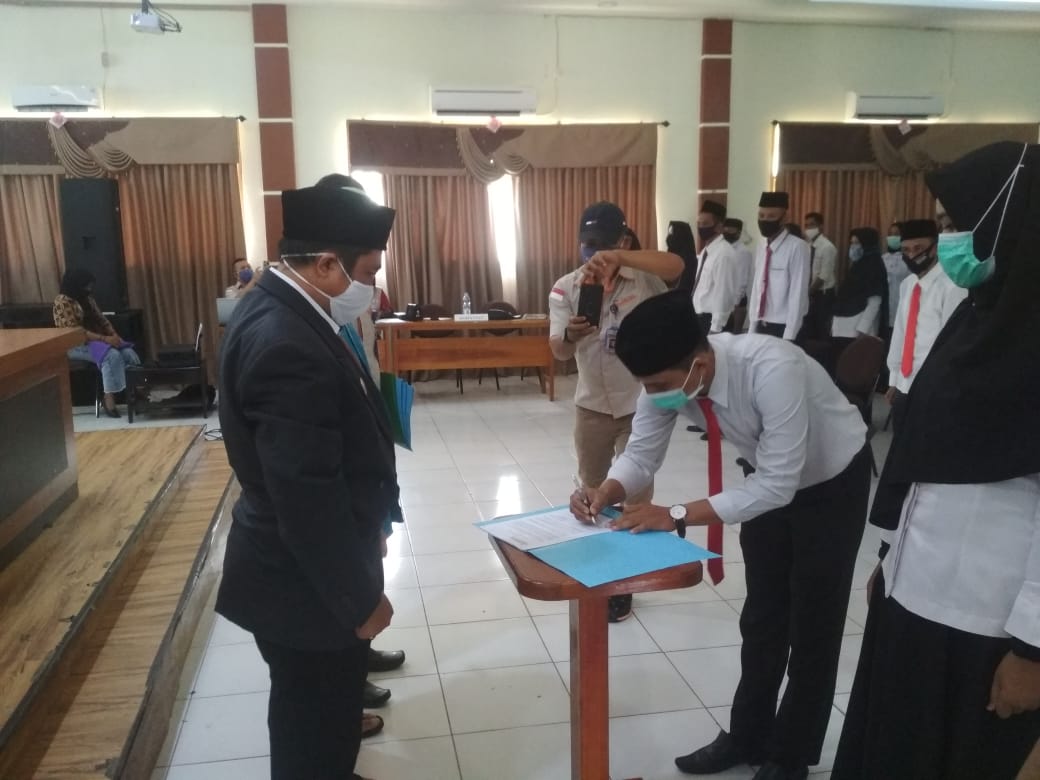 Sebanyak 88 Panwas PTPS Kecamatan Rambah Hilir 2020 Resmi dilantik 