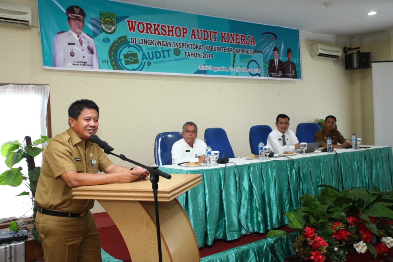 Sekda Rohul Buka Workshop Audit Kinerja Inspektorat