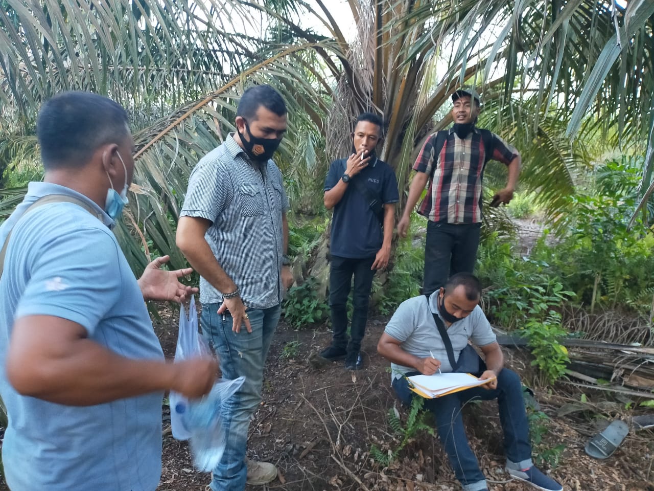 Penyidik Polres Pelalawan Cek Objek Perkara Lahan 12 Ha di Pulau Padang, Satu Saksi Masih Mangkir