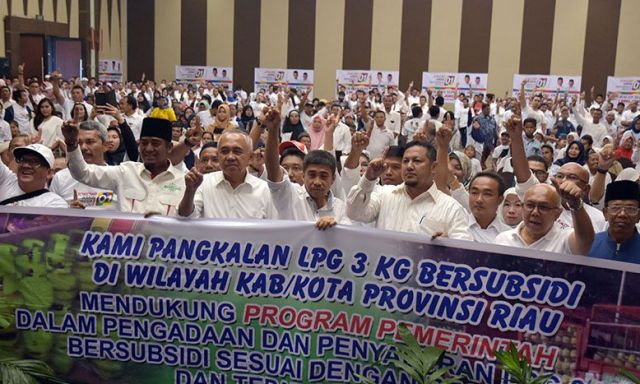 Pangkalan Elpiji 3 Kilo Riau Dukung Jokowi-Amin
