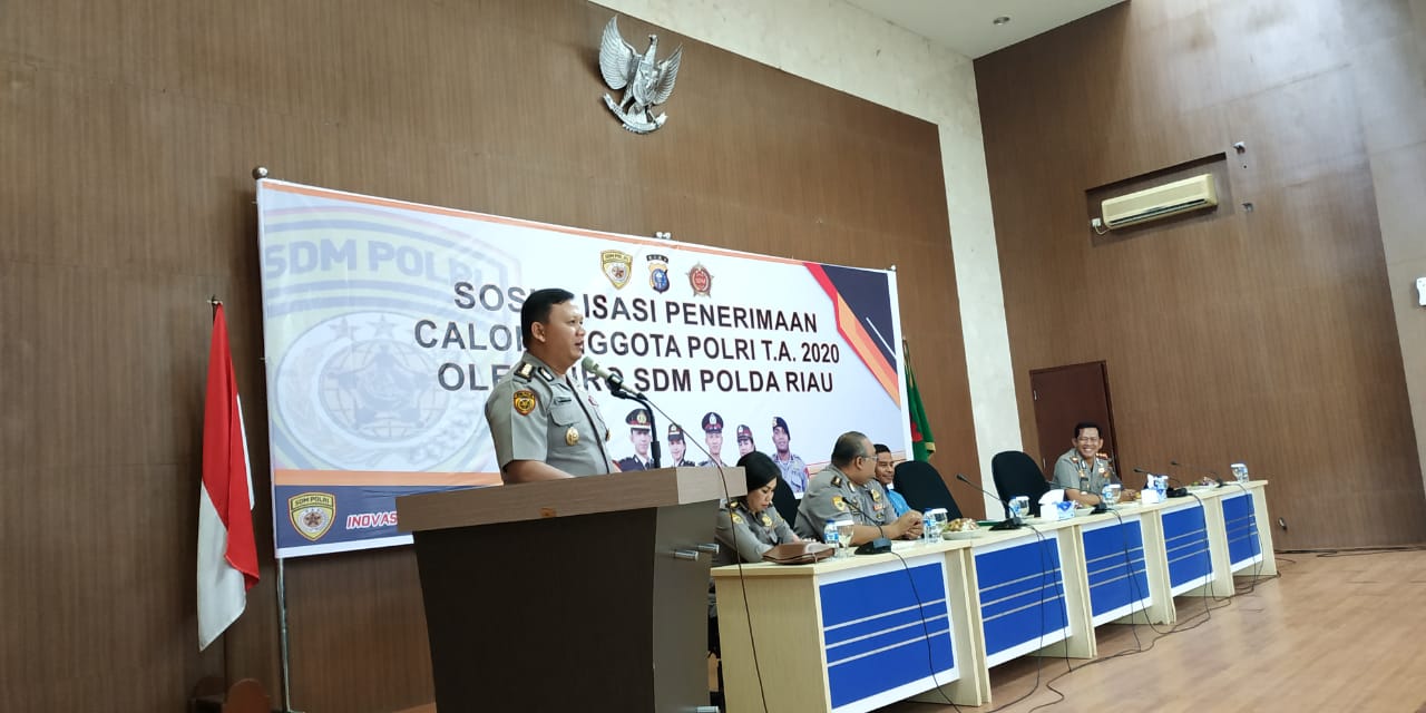 Polda Riau Gelar Sosialisasi Penerimaan Anggota Polri di Kalangan Pelajar Kampar 2020