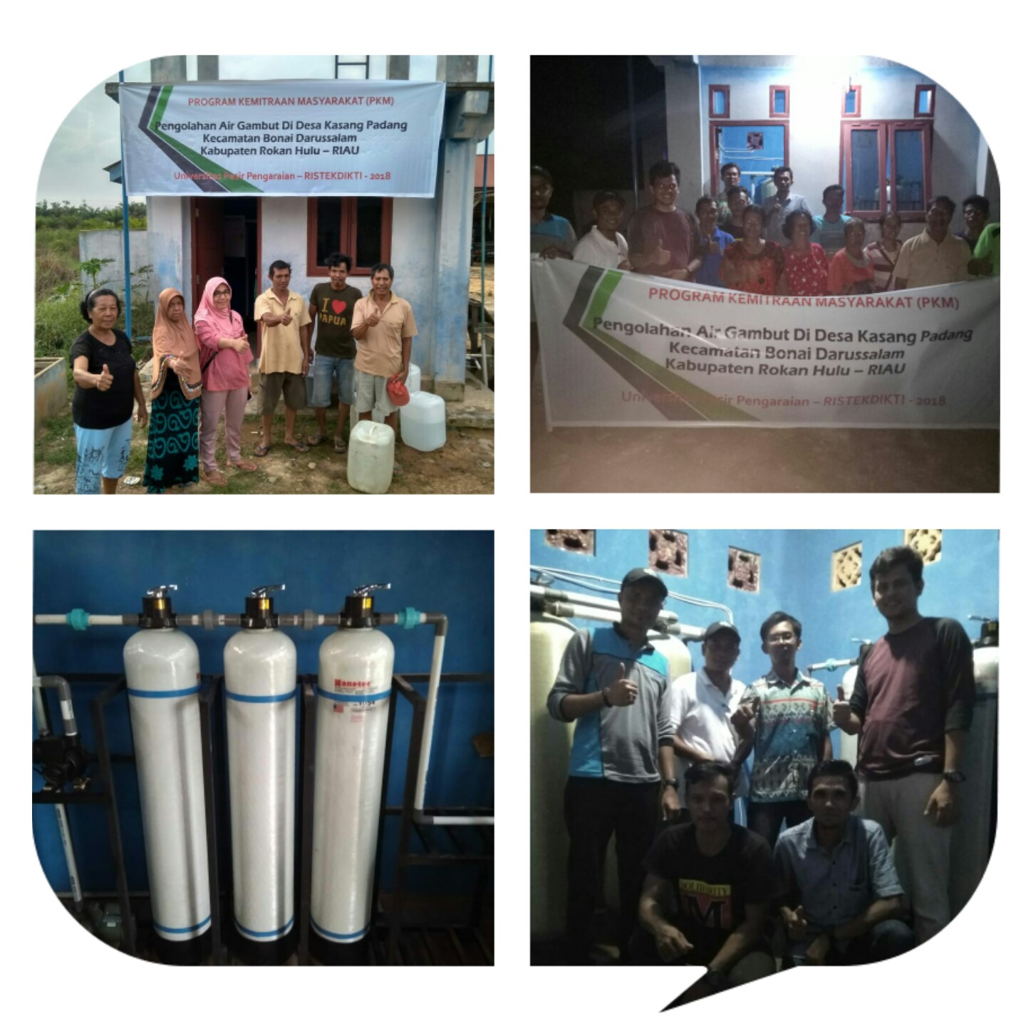 Program kemitraan Masyarakat UPP Revitalisasi Sistem Penyediaan Air Bersih Desa Kasang Padang Rohul