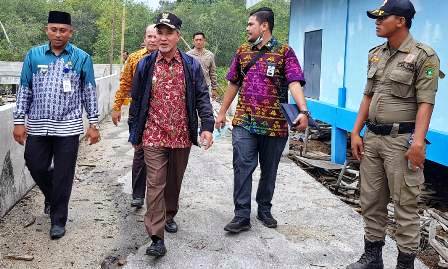 Wabup Meranti Tinjau Pembangunan Infrastruktur 
