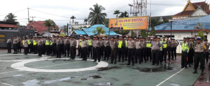 Bersama Stakeholder, Polres Inhil Gelar Apel Persiapan Pengamanan Malam Takbiran