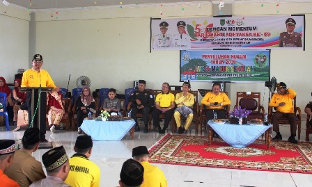 Bupati Hadiri Penyuluhan Hukum Tentang Narkoba Di SMAN 1 Tembilahan
