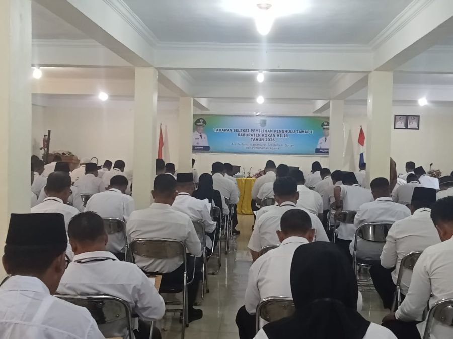 166 Bacalon Penghulu Rohil Ikuti Seleksi Tertulis dan Baca Quran, Biaya Warkah LAMR Disorot