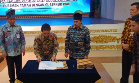 Sekda Kuansing Terima Lulusan IPDN Angkatan XXV dari Provinsi Riau