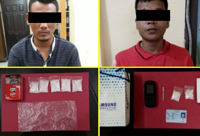 Kurir Narkoba Terpancing, Warga Pekanbaru Dan Siak Diciduk Polres Rohul