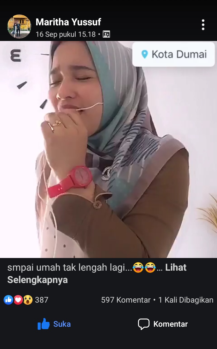 Oleh Maritha Yusuf, Lagu Melayu 'Siti Payung' Dihujani Like dan Komentar Netizen