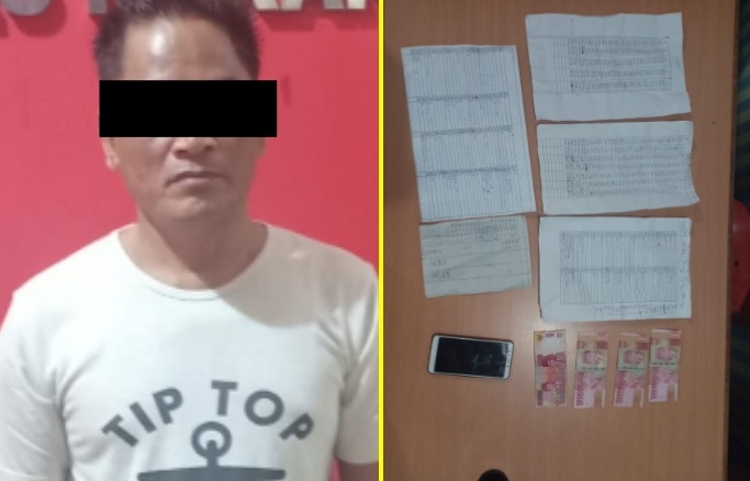 Pelaku Judi KIM,  Warga Rambah Hilir Di Ciduk Pak Polisi