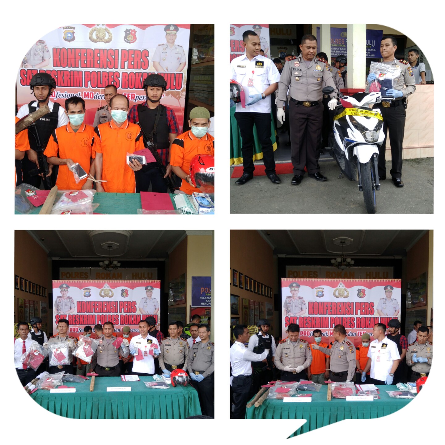 Atas Pemunuhan Dilakukan Tersangka, Polres Rohul Mengadakan Konferensi PERS