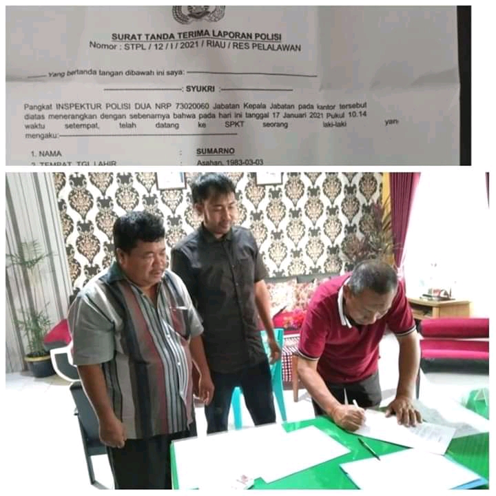 Mantan Anggota Dewan Dilaporkan ke Polres Pelalawan Terkait Dugaan Penipuan Jual Beli Lahan
