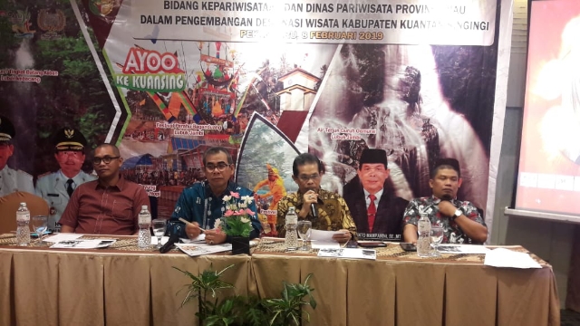 Pemkab Kuansing Lakukan Audiensi ke Asosiasi Bidang Kepariwisataan dan Dinas Pariwisata Riau