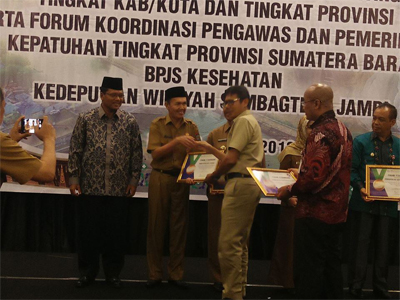 BPJS Apresiasi Pemko Padang dalam Ketepatan Waktu dan Akurasi Pembayaran Iuran Wajib