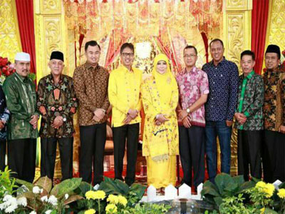 Bupati Dharmasraya Hadiri Open House di Kediaman Gubernur Sumbar