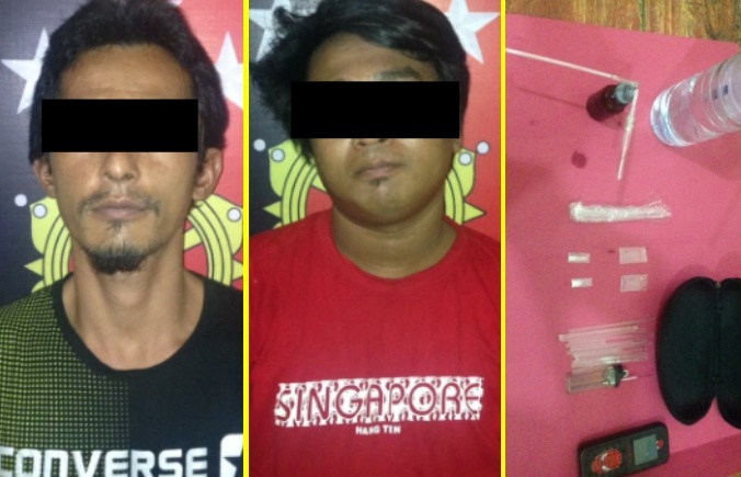 Saat Geledah DiTemukan Dua Bungkus Kecil, Polsek Tambusai Utara Amankan Dua Orang Lagi Pesta Sabu