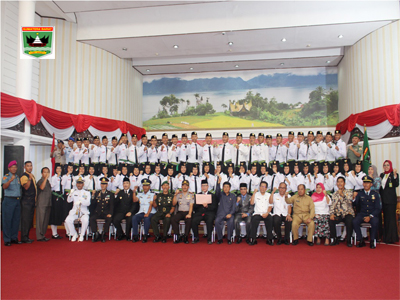 Wagub Sumbar Kukuhkan Paskibraka 2018 Tingkat Provinsi