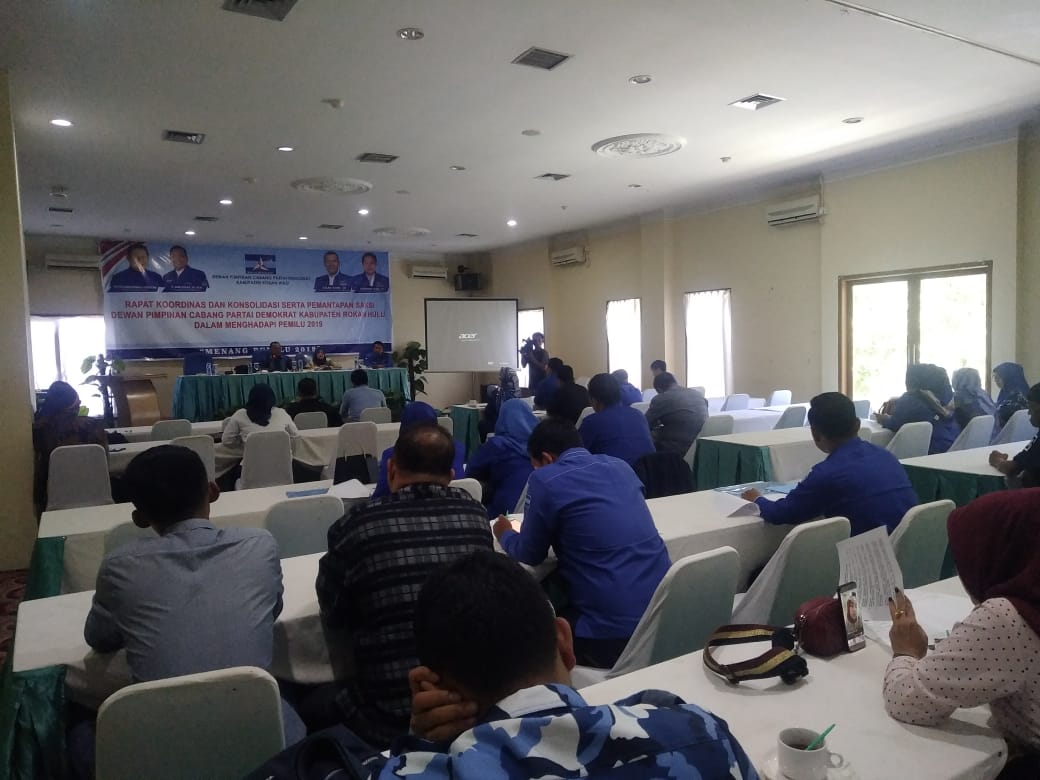 DPC Partai Demokrat Rokan Hulu Mantapkan Saksi Untuk Kawal Suara Partai