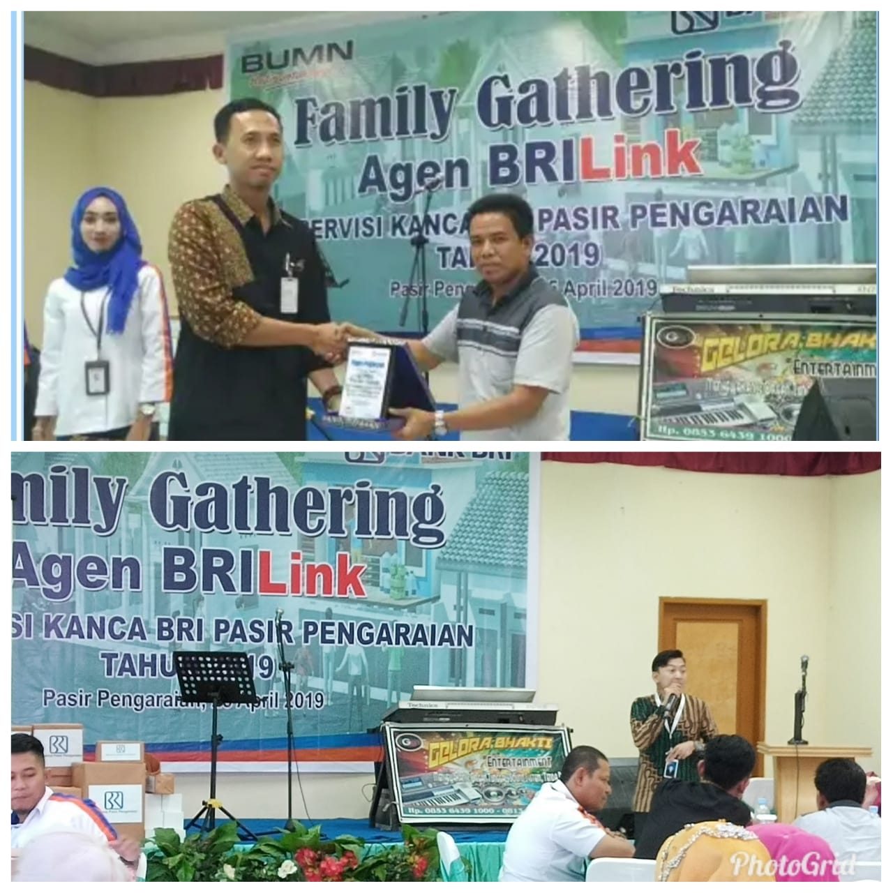 BRI Pasirpangaraian Beri Reward kepada Agen BRILink dan Kenalkan BRI Life