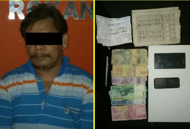 Polres Rohul Tangkap Pelaku Judi Togel Di Warung Tuak