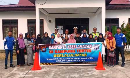 Polres Rohul Gelar Safety Riding di â€œKampung Tertib Lalu Lintasâ€