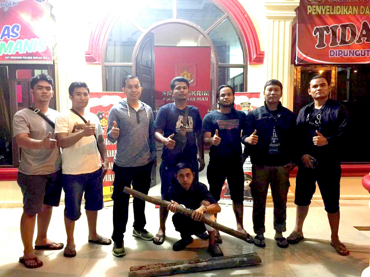 Pemunuhan Di Desa Talikumain, Satu Tertangkap Didumai, Dua Orang Masih Di Buru Buser Polres Rohul