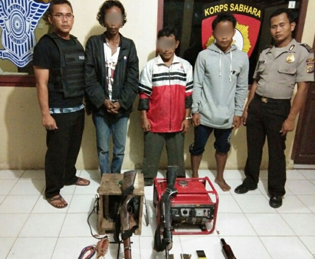 Pasang Jerat Babi Beraliran Listrik, 3 Pria di Kemuning Diamankan Polisi