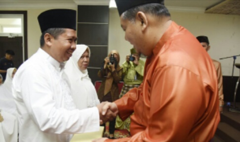 Diwakili Asisten II, Bupati Lepas JCH Korpri Pemkab Inhil