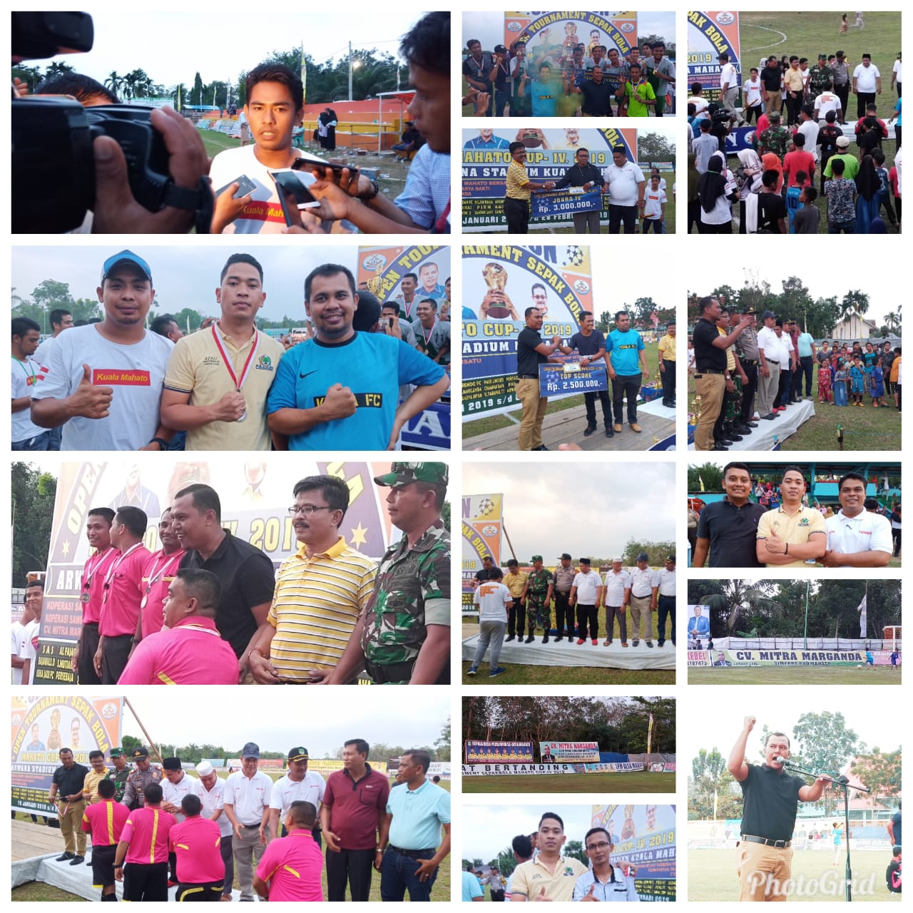 Ketua DPRD Rohul Kelmi Amri, SH Tutup Secara Resmi Open Tournament Sepak Bola Mahato IV Tahun 2019