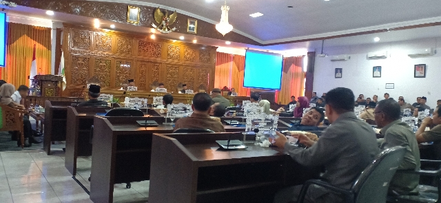 Bupati Kuansing Mursini Sampaikan Pidato Pengantar Ranperda Pertanggungjawaban 2018 
