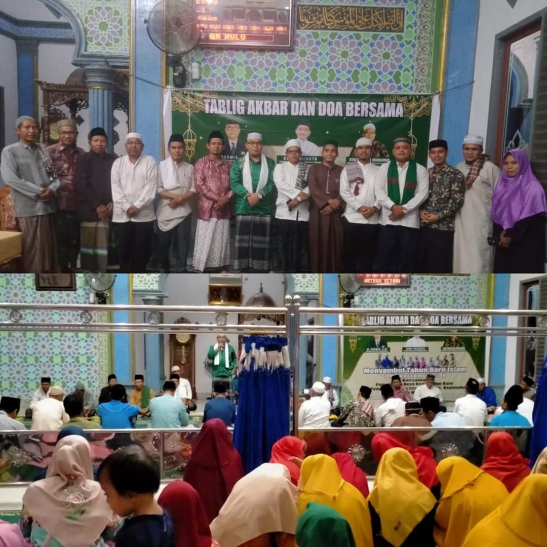 1 Muharram 1442 H, Penyuluh Agama Islam Kepenuhan Gelar Tablig Akbar Bersama Desa Kepenuhan Baru