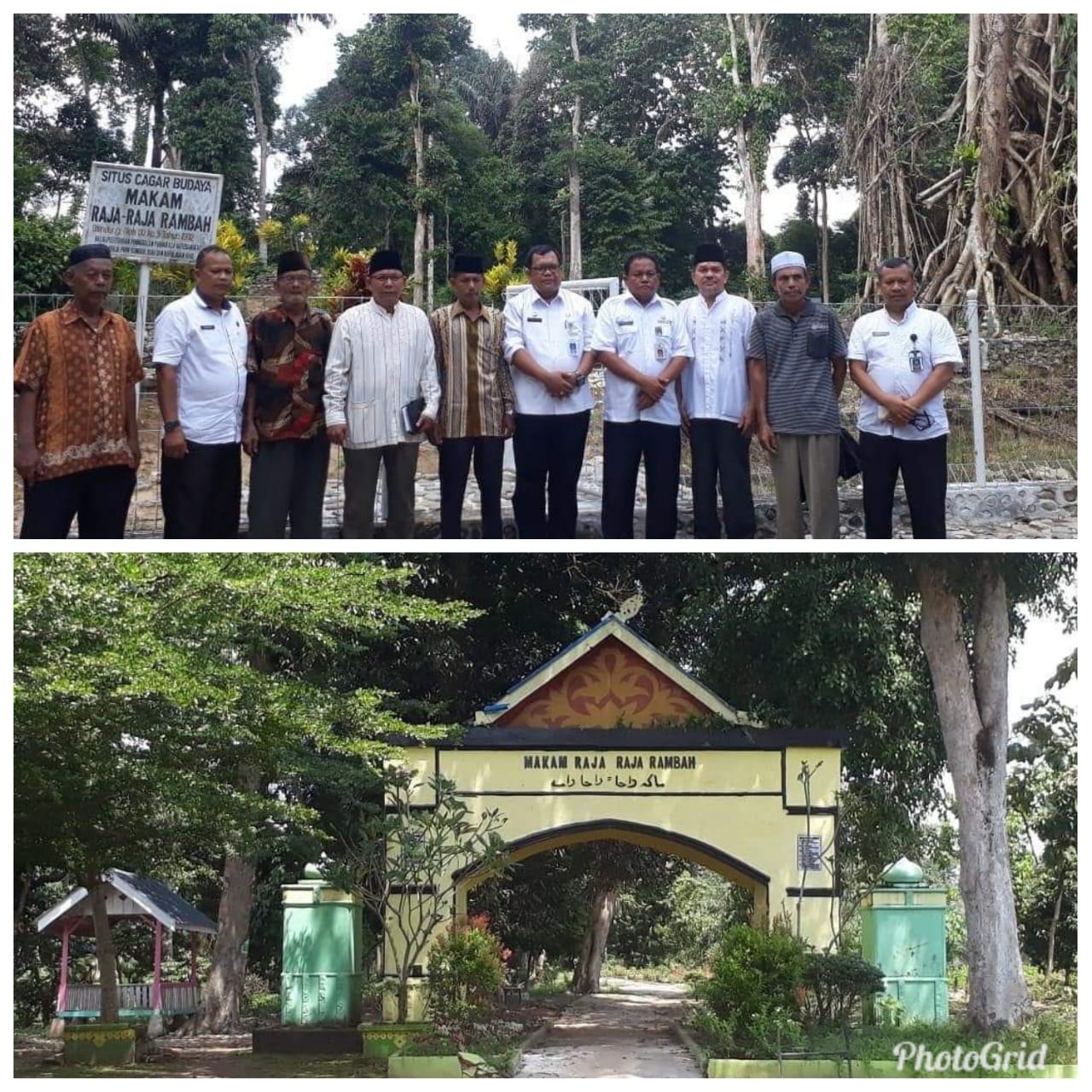 Kompleks Makam Raja - Raja Rambah terletak di desa Rambah Kecamatan Rambah Hilir Kabupaten RoHul