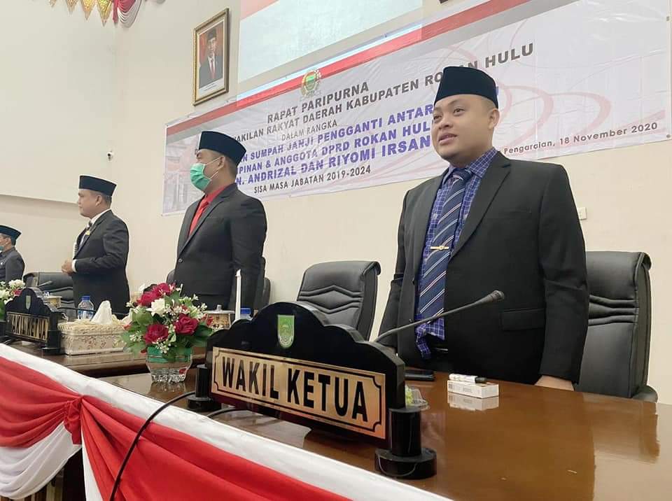 Andrizal Resmi Dilantik Wakil Ketua DPRD Rohul