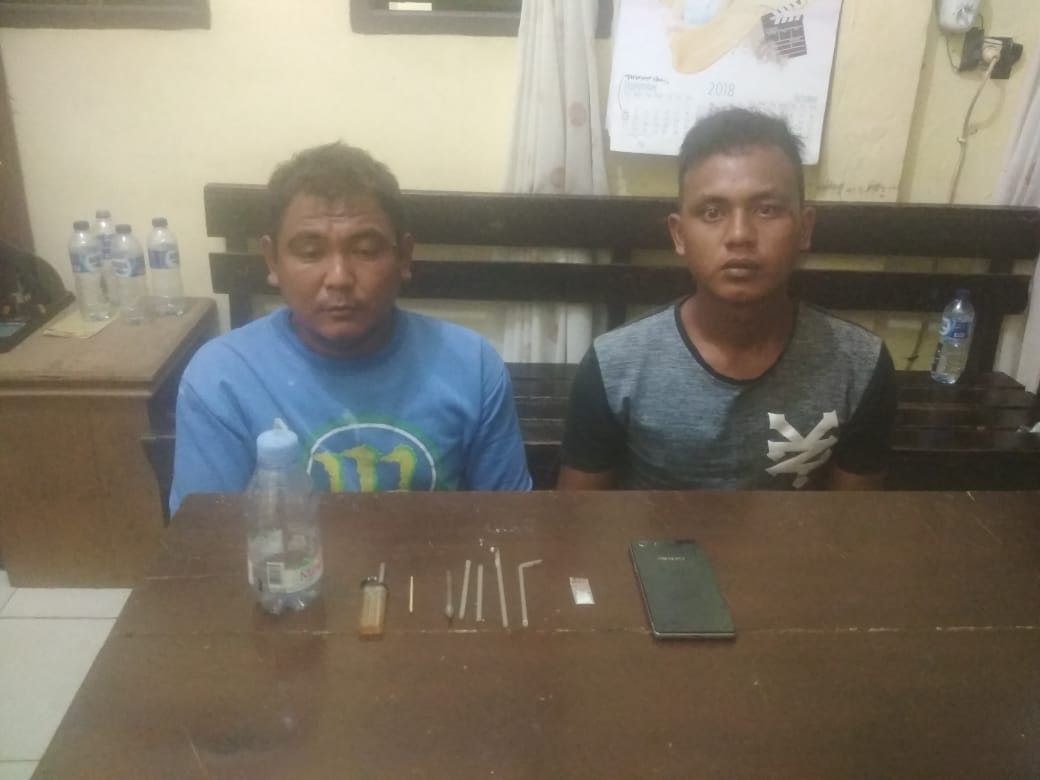 Polsek Rambah Hilir Tangkap 2 Pelaku Narkotika Jenis Sabu-sabu