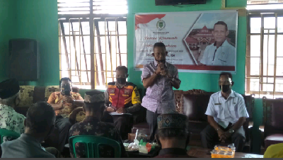 Politisi Gerindra Ini dengarkan Keluhan Warga di Desa Sungai Bela Kabupaten Inhil