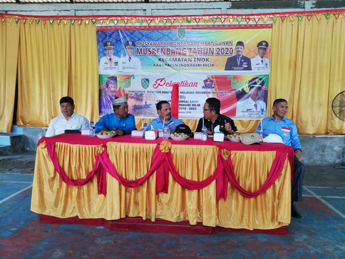 Sekda Inhil Buka Musrenbang Kecamatan Enok Tahun 2020