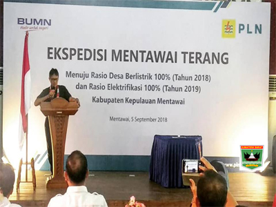 Gubernur Sumbar Apresiasi Program â€œEkspedisi Mentawai Terangâ€ Untuk Ketersediaan Listrik di Ment