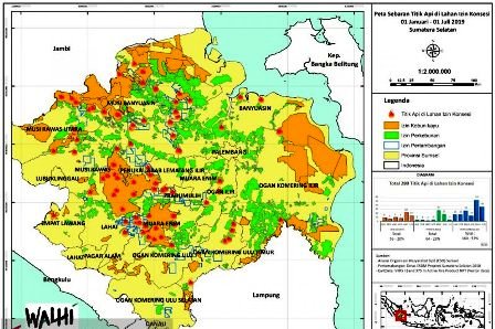 Riau Posisi Teratas Hotspot Karhutla di Sumatera