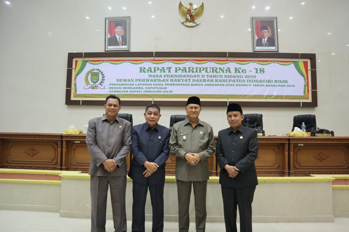 APBD-P Inhil 2019 Ketok Palu, Wakil Bupati Apresiasi Pembahasan Selesai Tepat Waktu