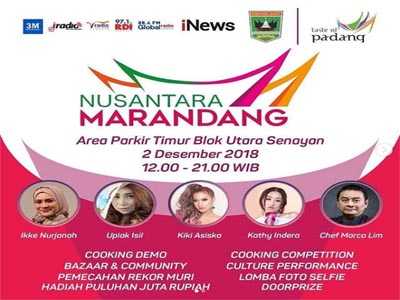 Puncak Acara Nusantara Marandang Digelar di Parkir Timur Senayan Jakarta