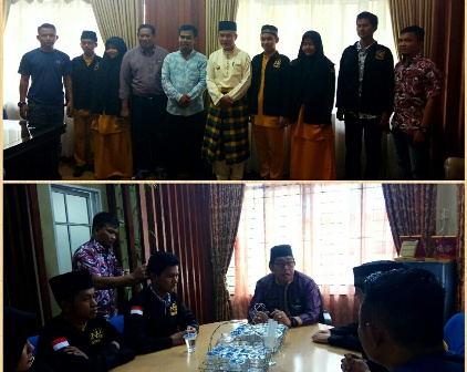 Duta Granat SMU 1 Selatpanjang Sambangi Wabup dan Sekda Meranti