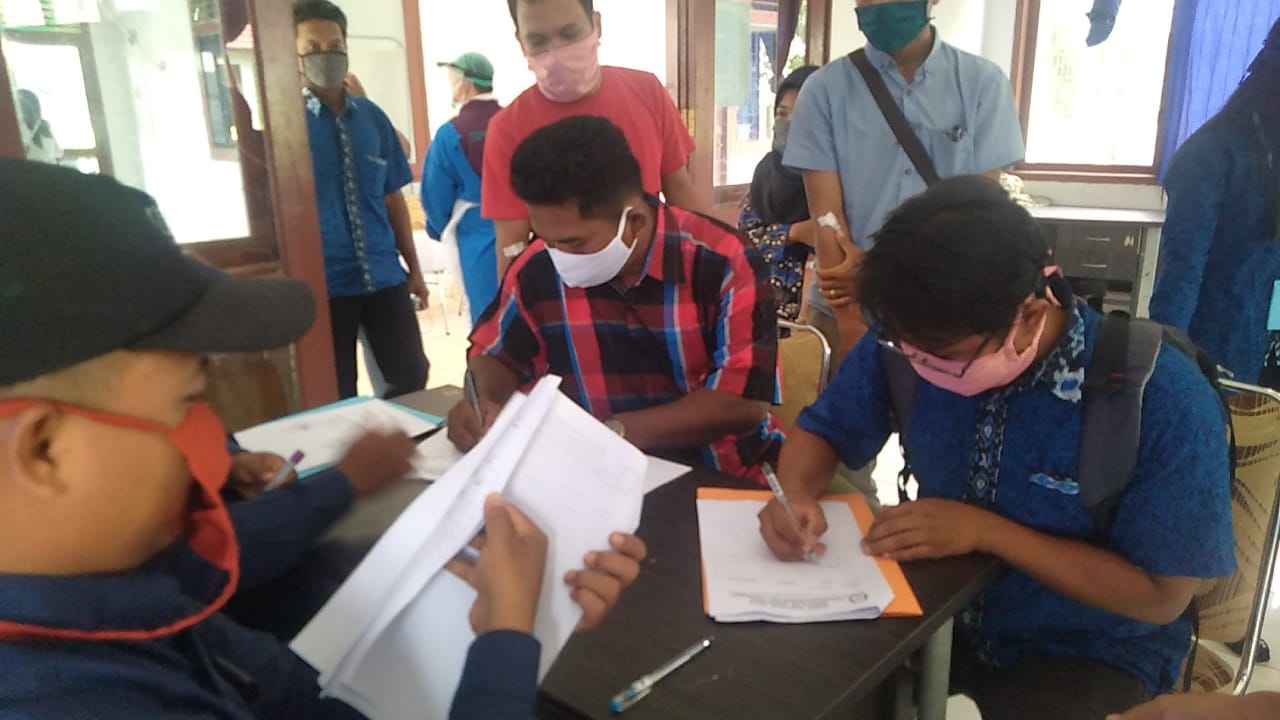 Rapit Tes Penyelenggara Pemilu 2020  Kecamatan Bonai Darussalam Berjalan Lancar