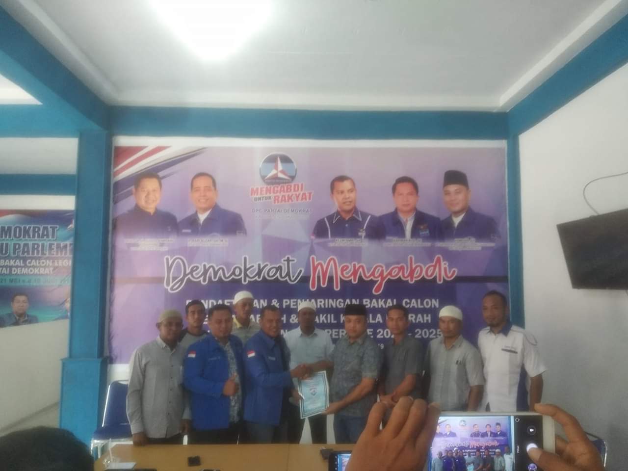 Enam Balon Bupati Rohul Mendaftar Di DPC Partai Demokrat 