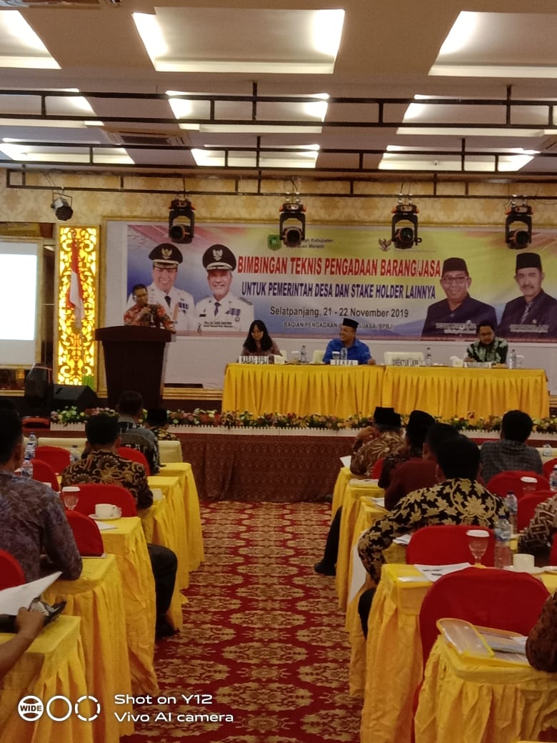 BPBJ Meranti Gelar Bimtek Pengadaan Barang Dan Jasa Untuk Pemerintah Desa Dan Stakeholder Lainnya