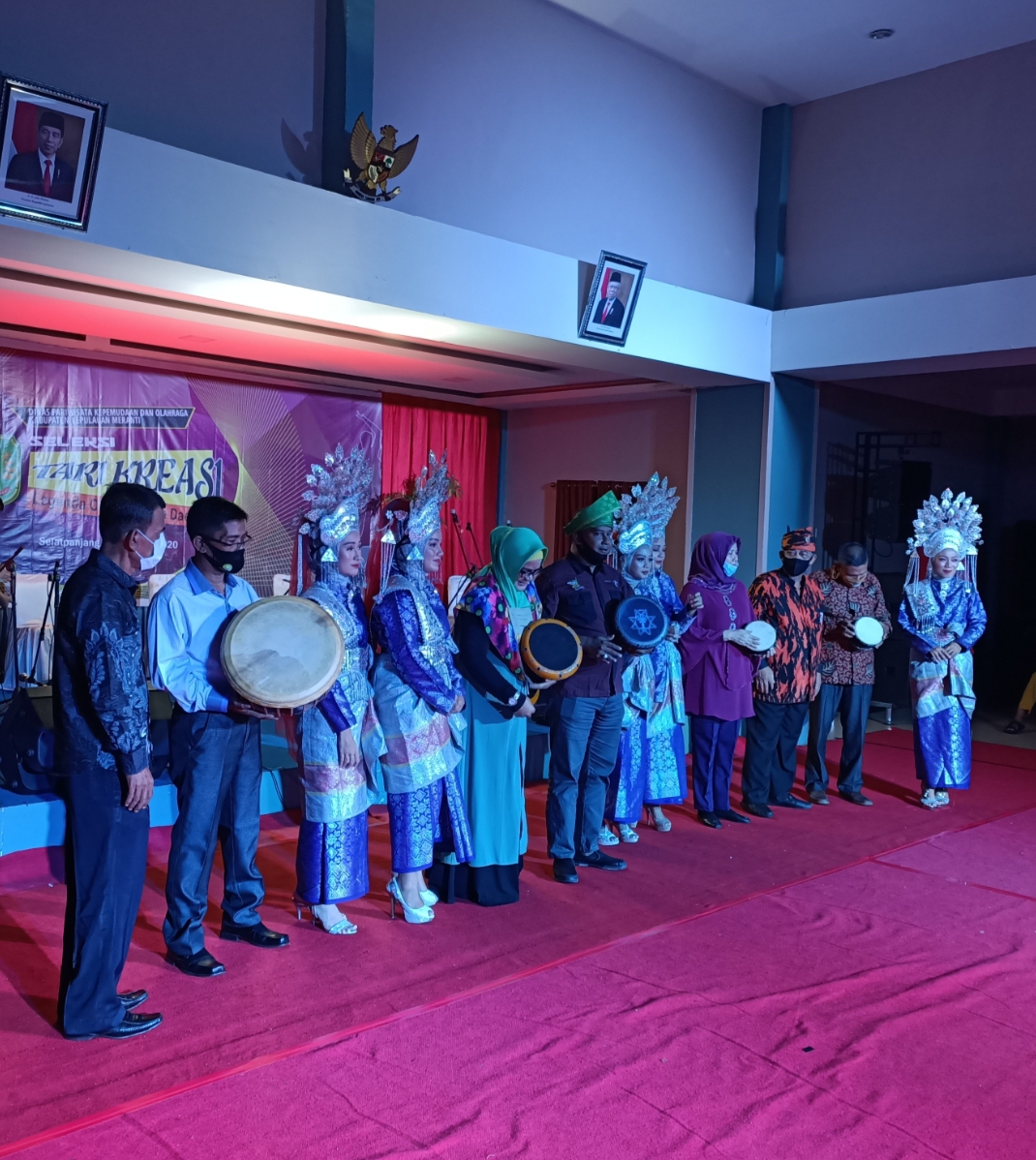 Disparpora Meranti Sukses Gelar Seleksi Tari Dengan Tema Legenda Obyek Wisata Daerah