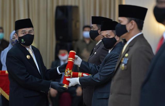 Gubri Kukuhkan Masrul Kasmi Sebagai Pjs Bupati Rohul  