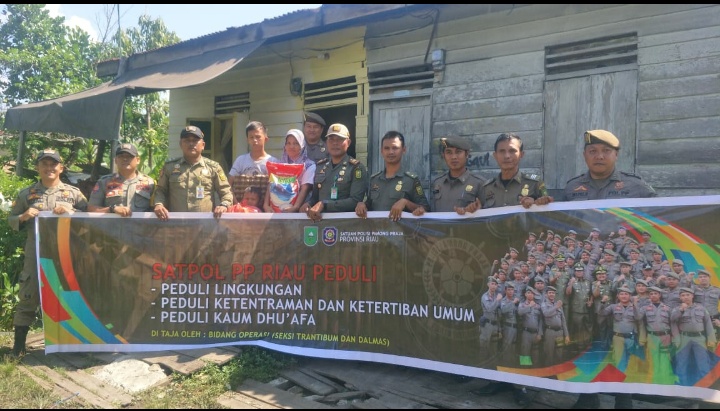 Sebagai Bentuk Sosial, Satpol PP Riau Peduli terhadap Lingkungan dan Kurang Mampu